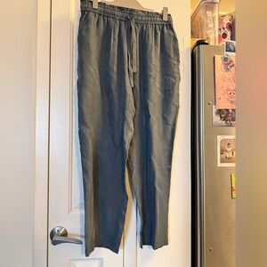 Jenni Kayne Slate Gray Relaxed Drawstring Trousers